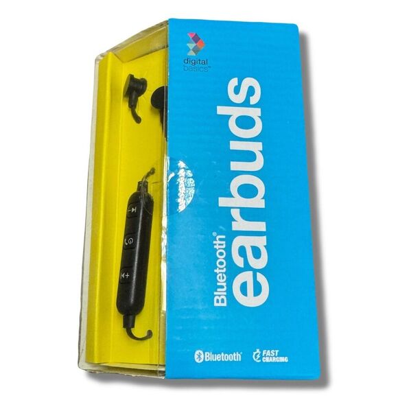 Digital Basics Bluetooth Earbuds In-Ear Black Fast Charging Wireless - Picture 1 of 5